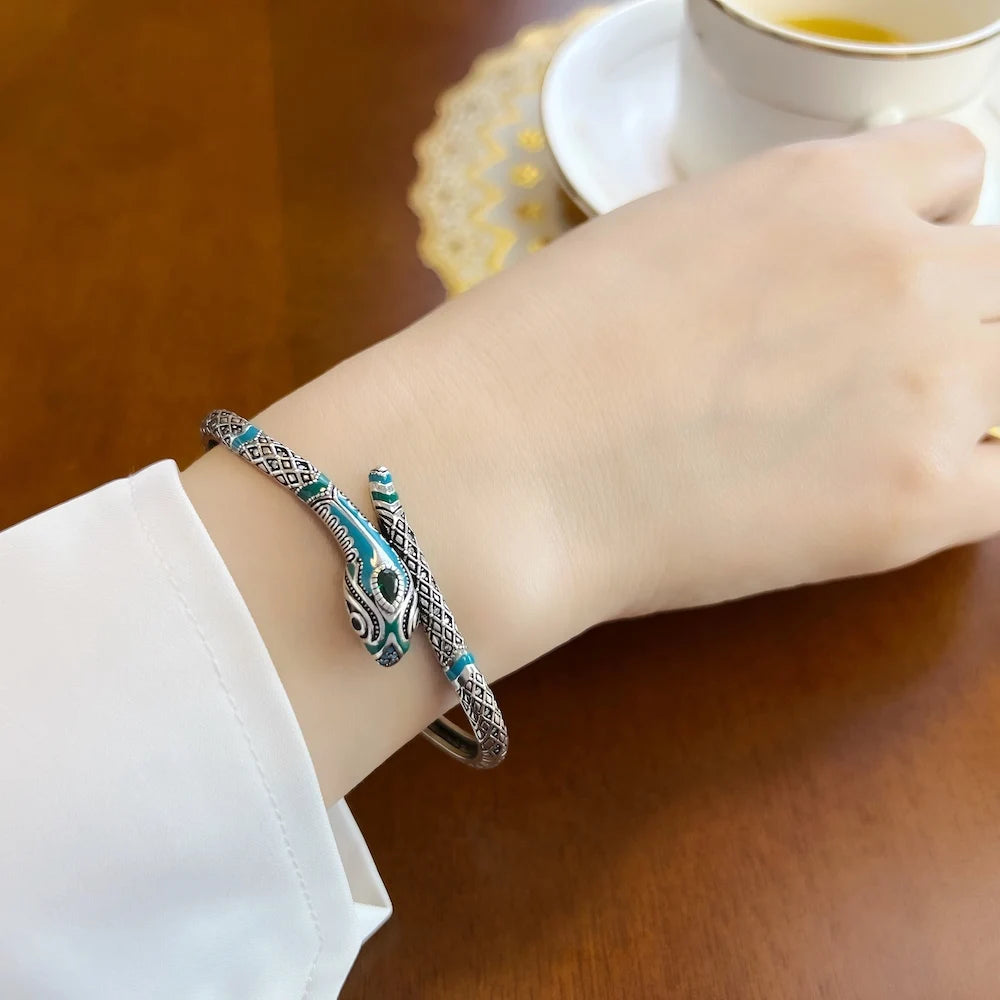 Blue Snake Bracelet