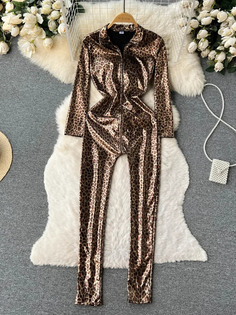 Leopard Print Jumpsuit