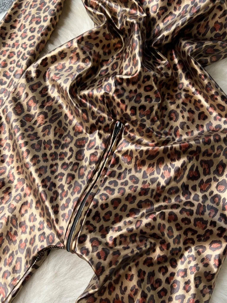 Leopard Print Jumpsuit