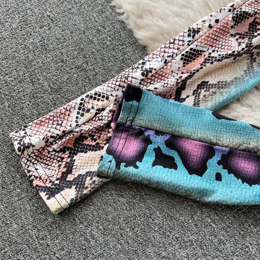 Multicolored Snake Print Jumpsuit