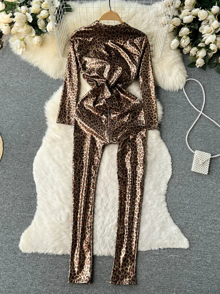 Leopard Print Jumpsuit