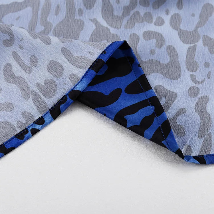 Leopard Print Women Two Piece Outfit