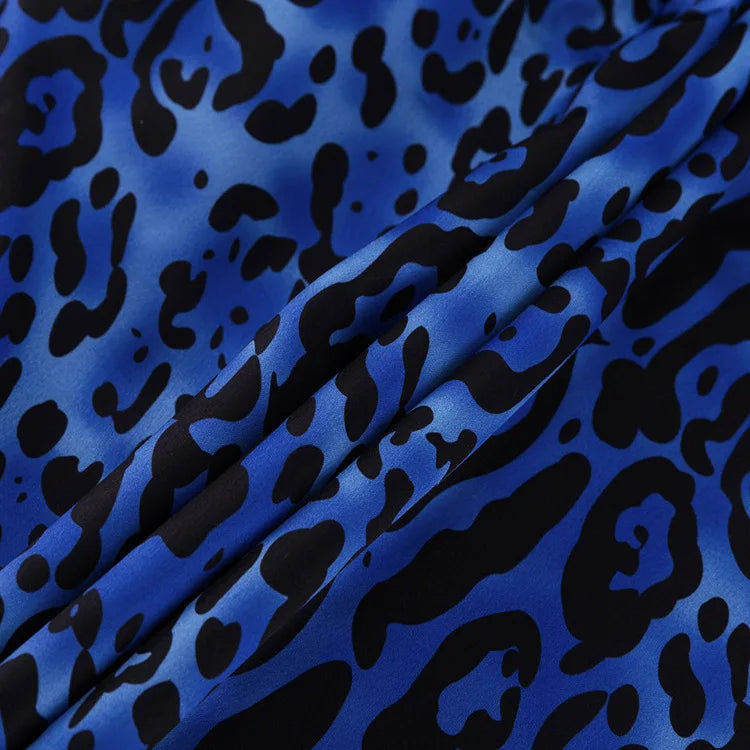 Leopard Print Women Two Piece Outfit