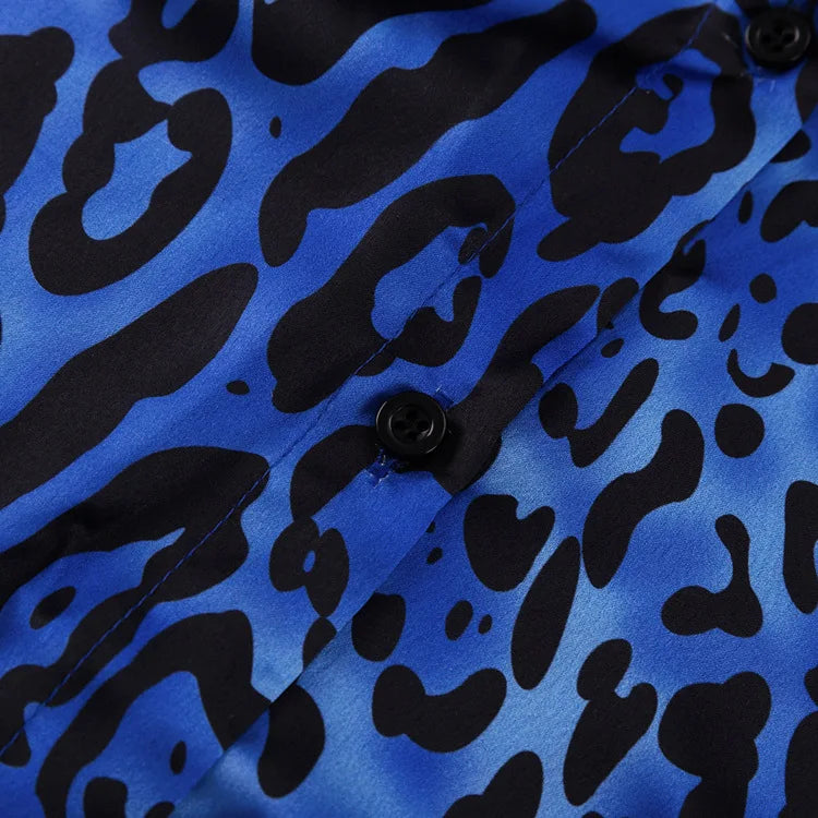 Leopard Print Women Two Piece Outfit