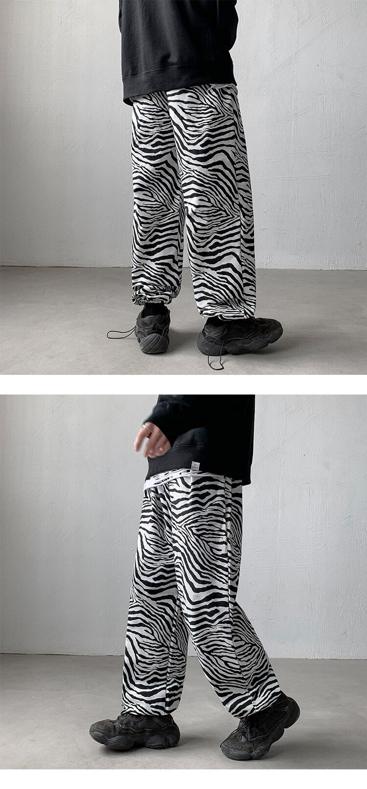 Zebra Print Cargo Joggers
