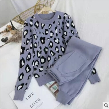 Leopard Print Tracksuit