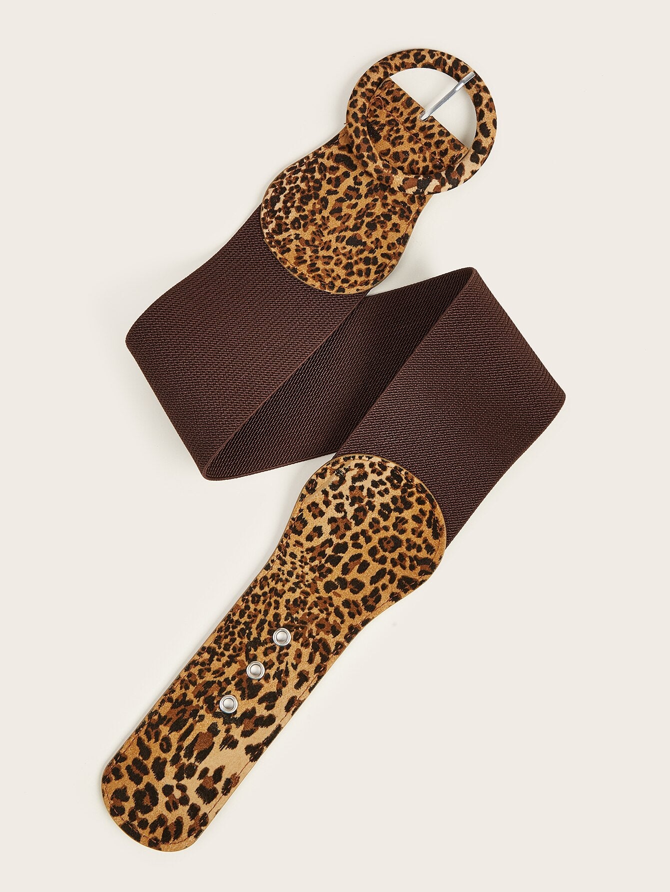Sexy Wild Leopard Elastic Wide Belt