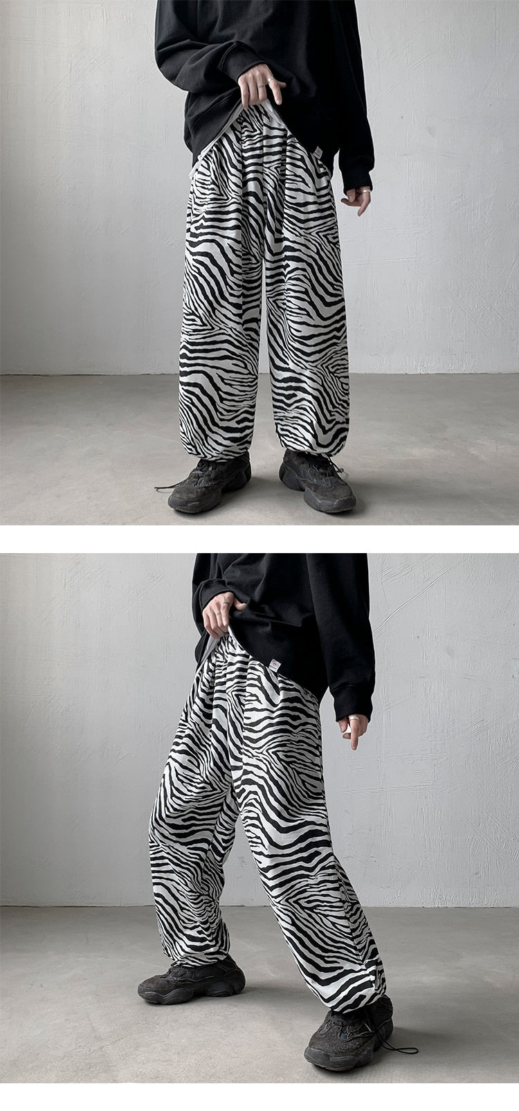 Zebra Print Cargo Joggers