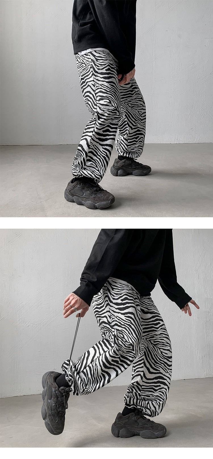 Zebra Print Cargo Joggers