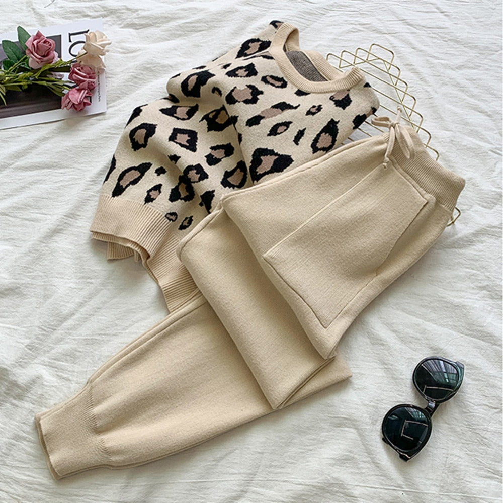 Leopard Print Tracksuit