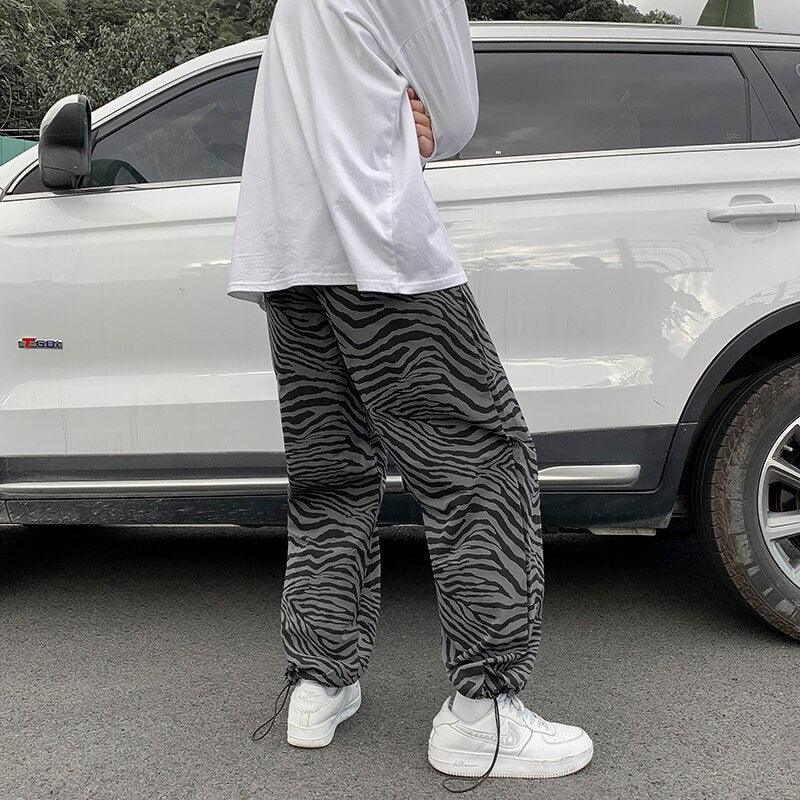 Zebra Print Cargo Joggers