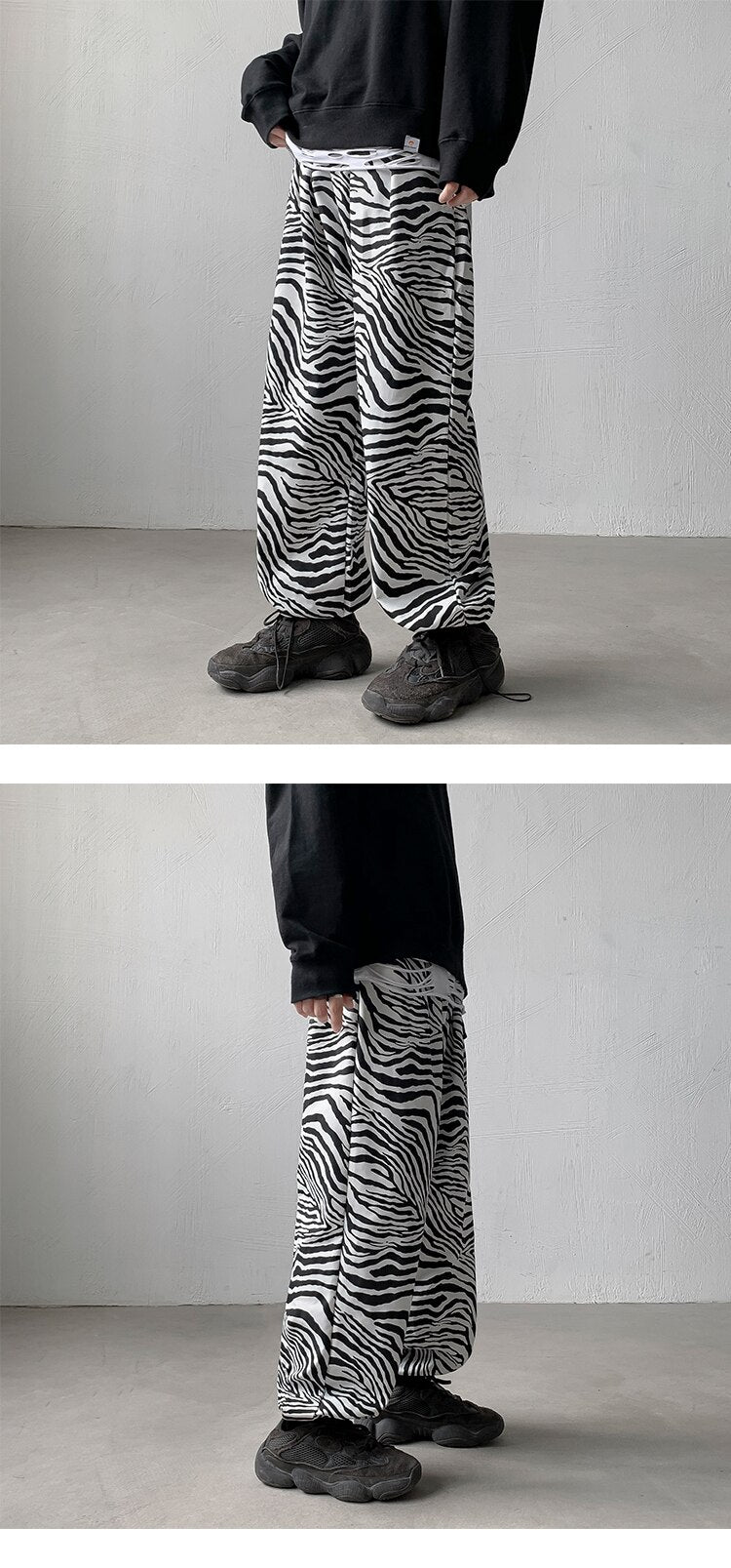 Zebra Print Cargo Joggers