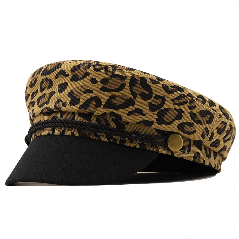 Leopard Print British Beret