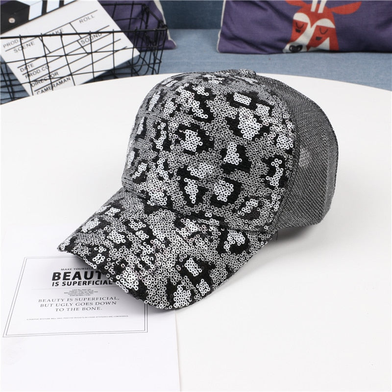 leopard baseball cap