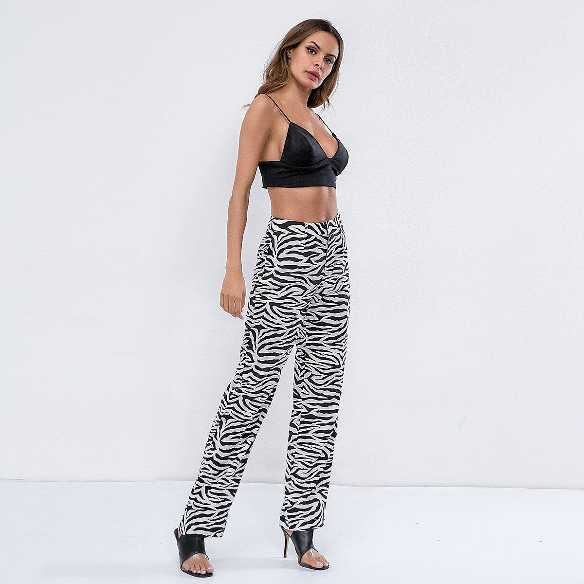 Zebra Wide Leg Pants