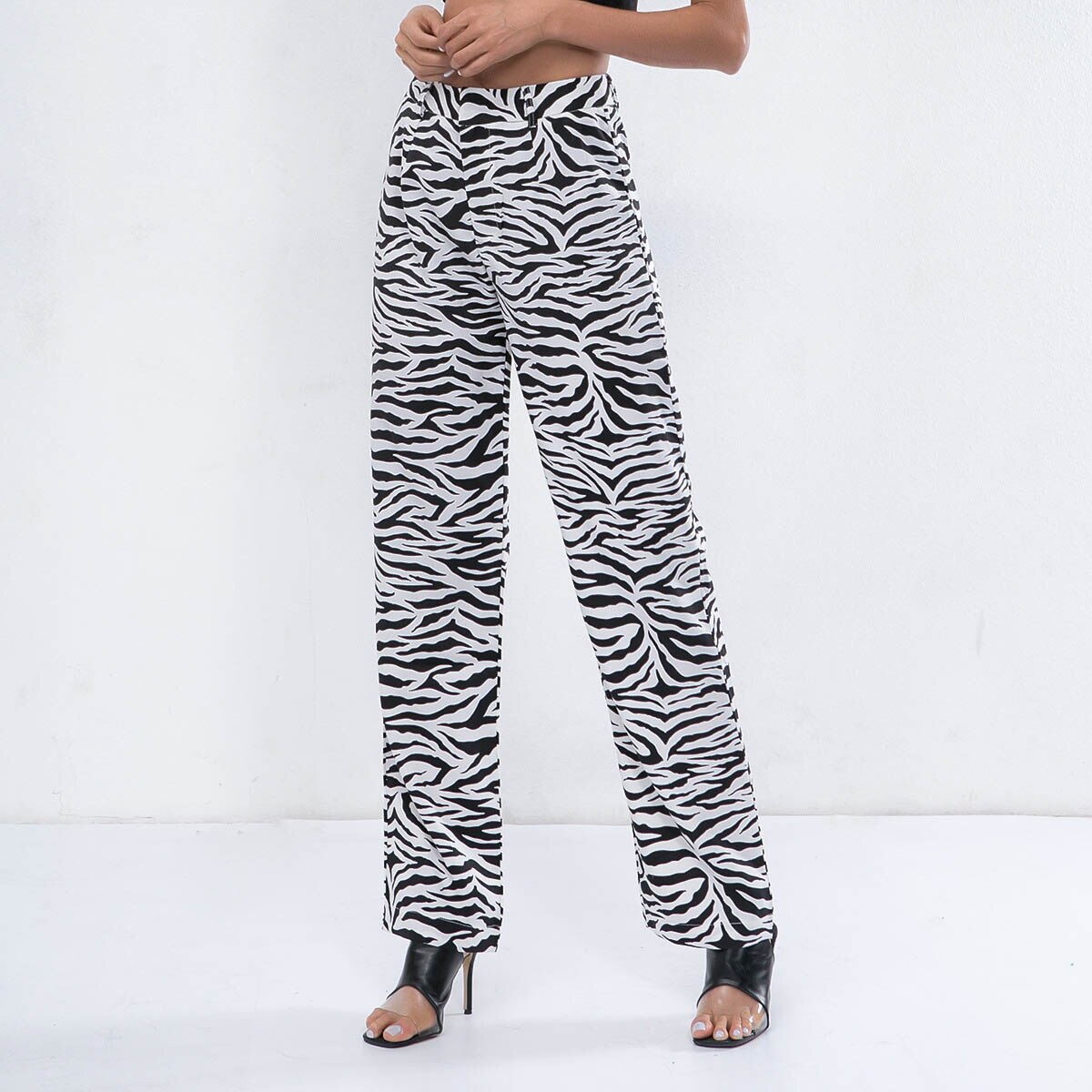 Zebra Wide Leg Pants