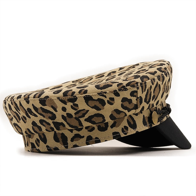 Leopard Print British Beret