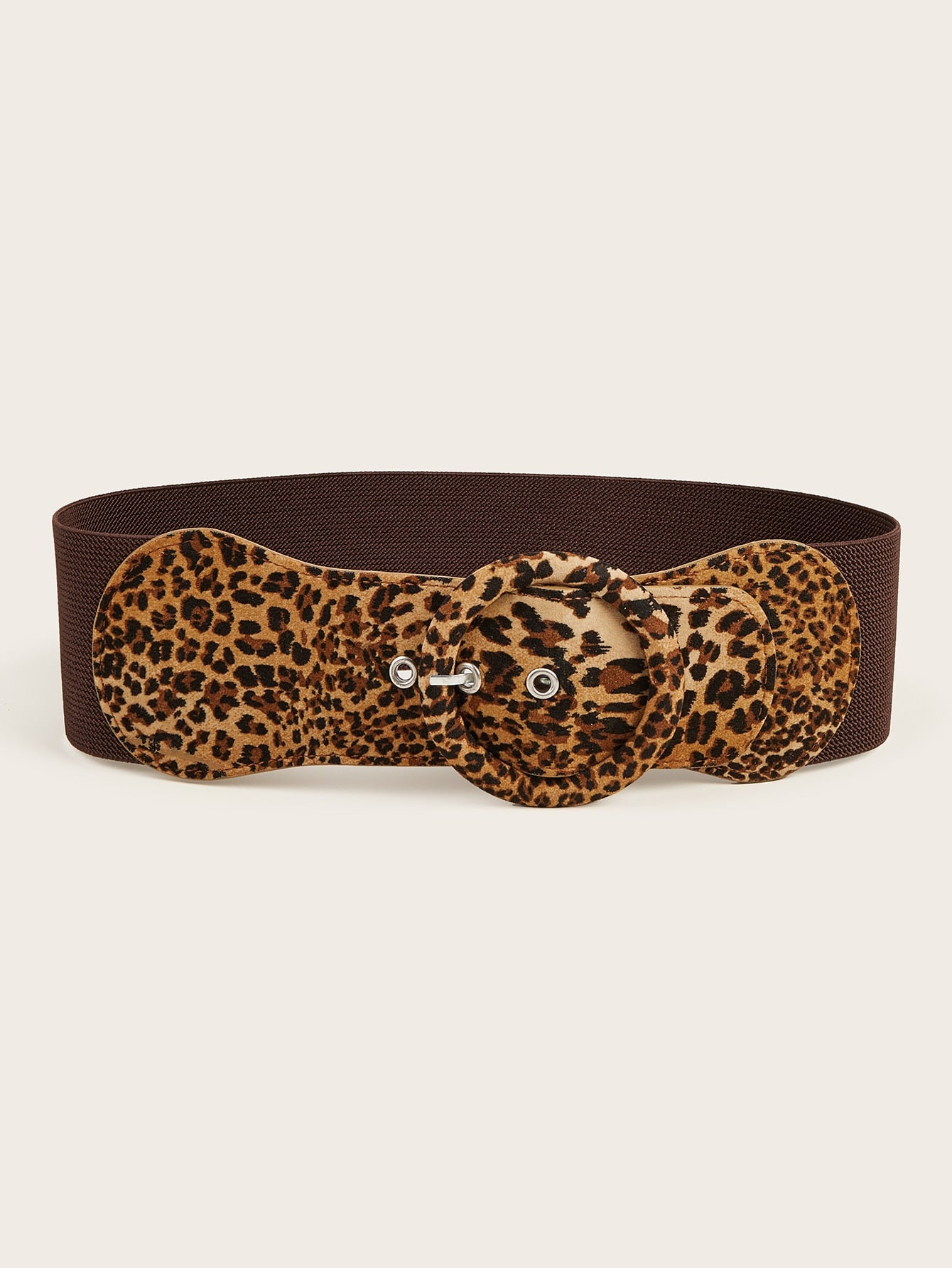 Sexy Wild Leopard Elastic Wide Belt