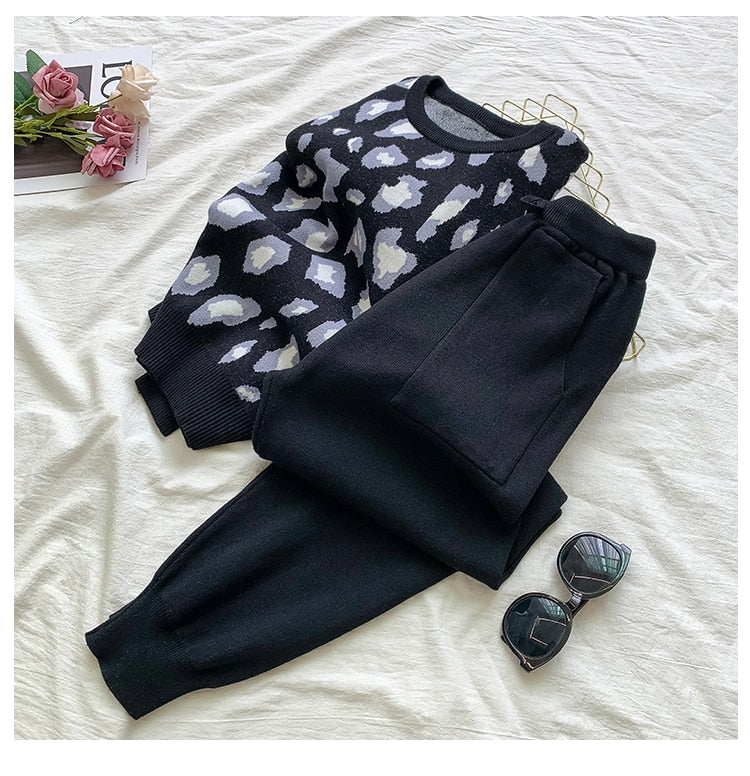 Leopard Print Tracksuit