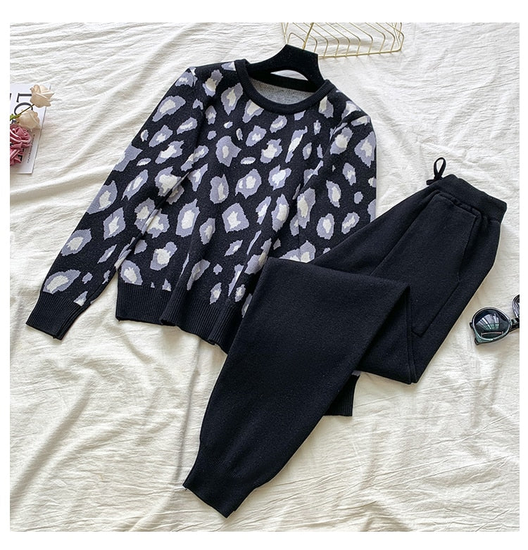 Leopard Print Tracksuit
