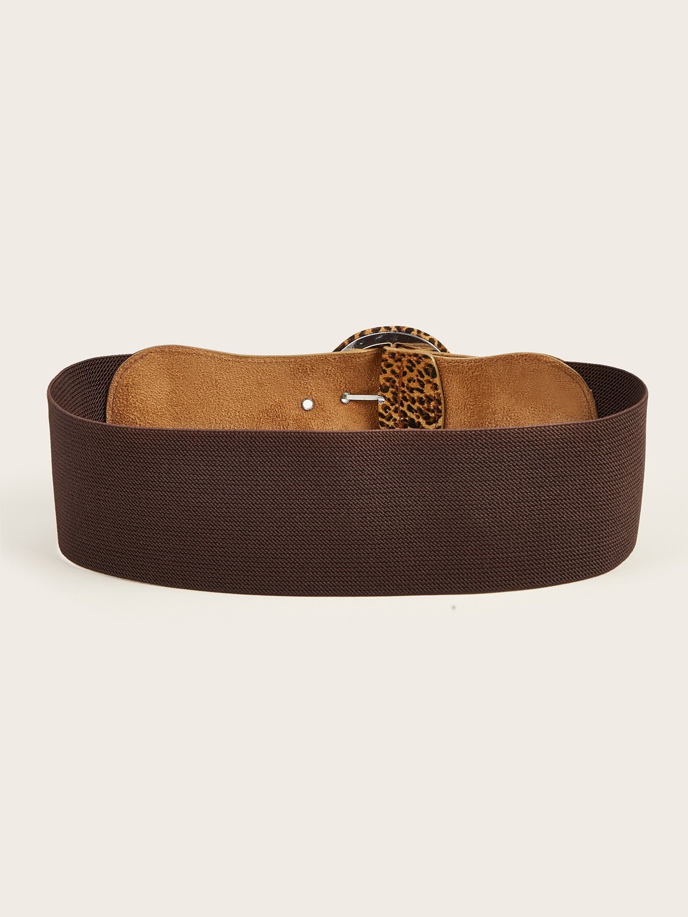Sexy Wild Leopard Elastic Wide Belt
