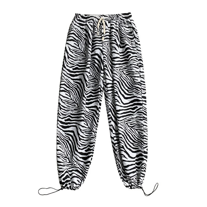 Zebra Print Cargo Joggers