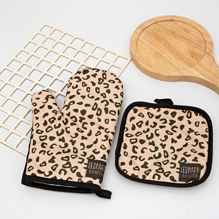 Animal Print Oven Gloves