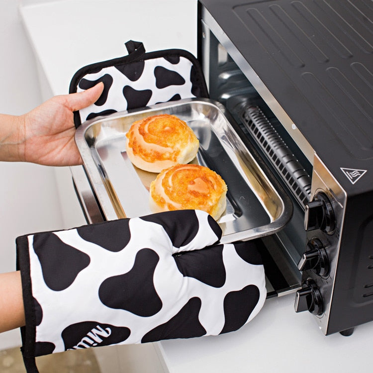 Animal Print Oven Gloves