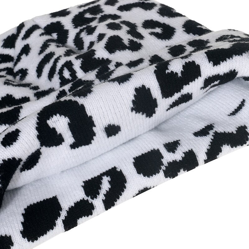 Animal Print Beanie