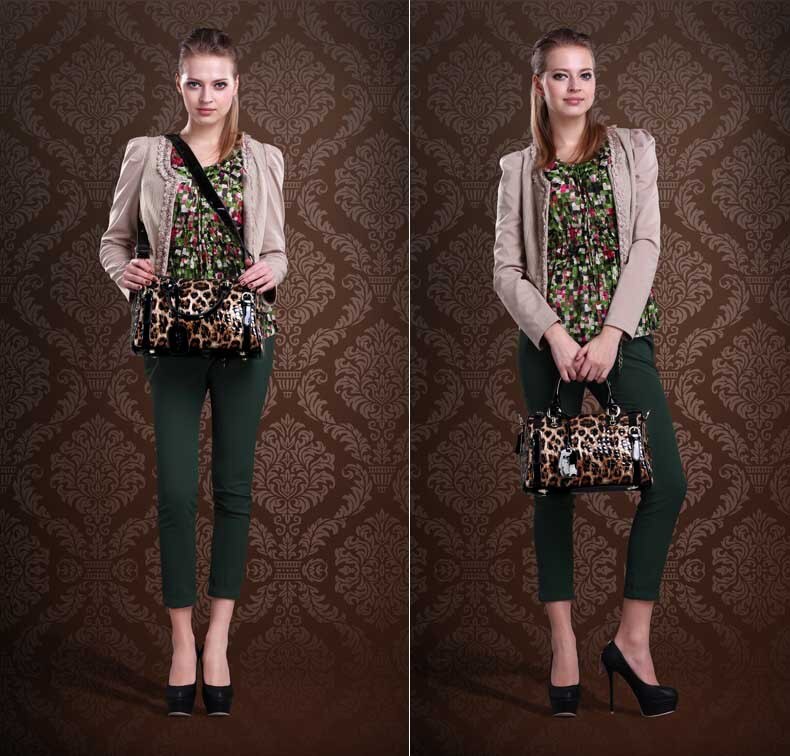 The Animal Print Leather Luxury Tote Bag