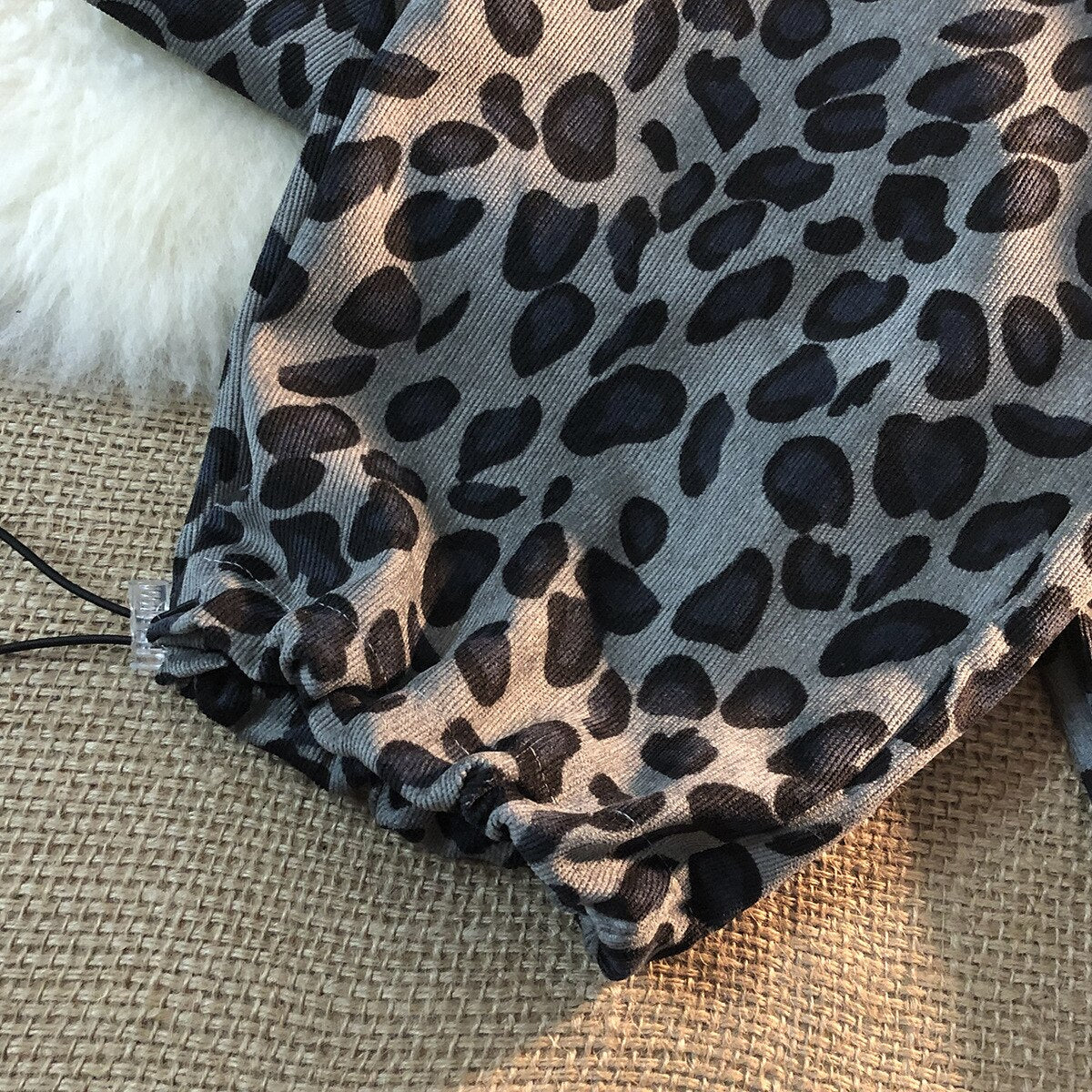 Leopard Print Casual Loose Pants