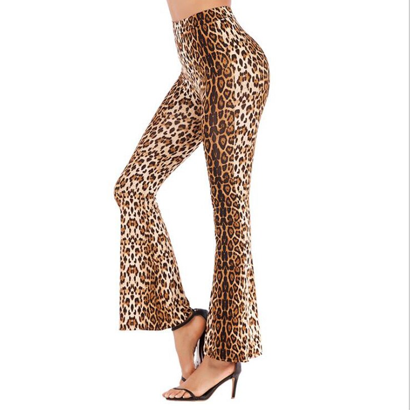 Animal Print Flare Pants