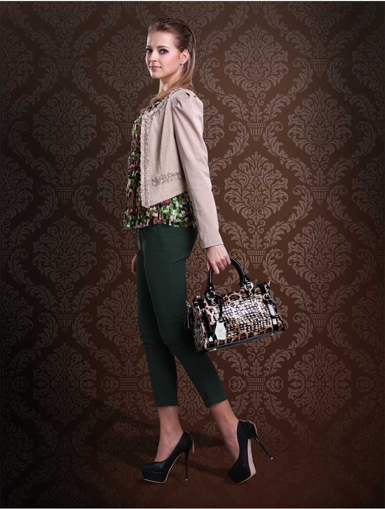 The Animal Print Leather Luxury Tote Bag