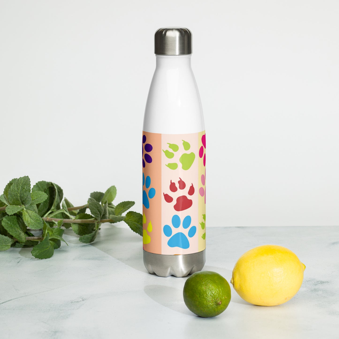 Animal Paws Stainless Steel Water Bottle
