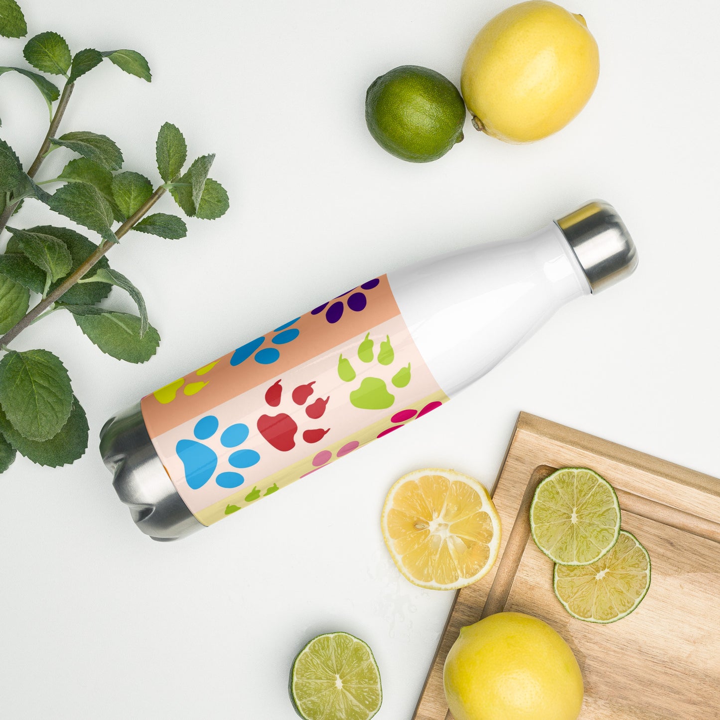Animal Paws Stainless Steel Water Bottle