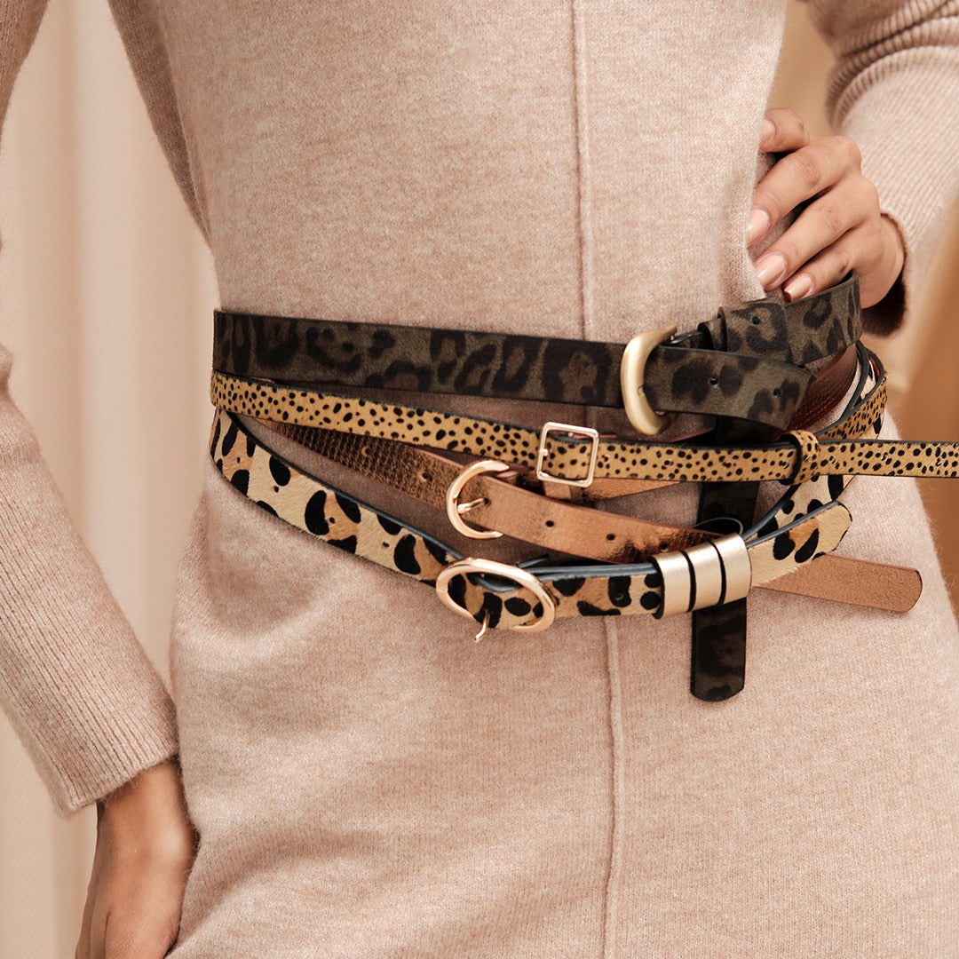 animal print belts