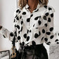 cow print ruffles shirt