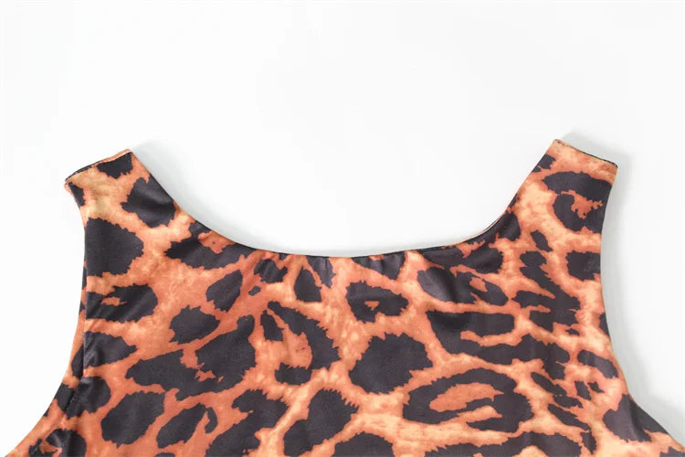 Party Leopard Print Dress