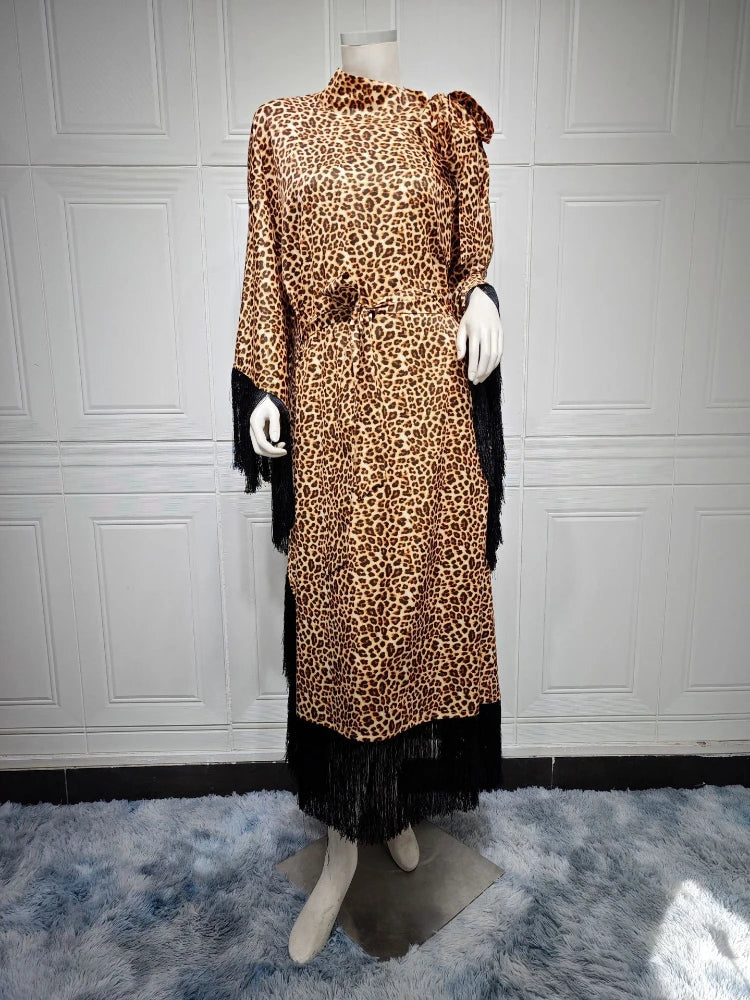 Leopard Print Abaya