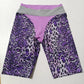 Purple Leopard Print 80's Gym Wear