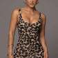 Leopard Print Elastic Jumpsuit