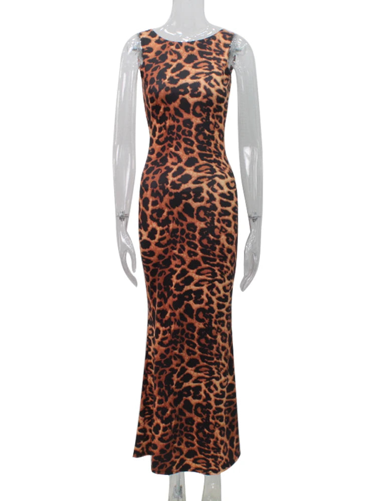 Party Leopard Print Dress