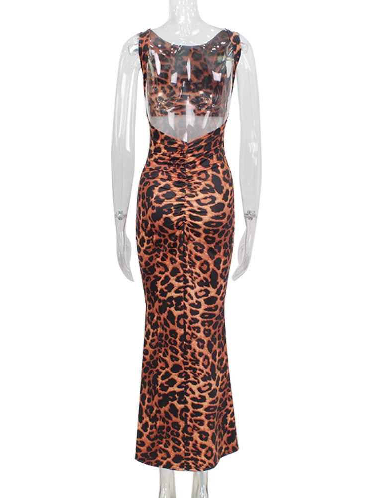 Party Leopard Print Dress