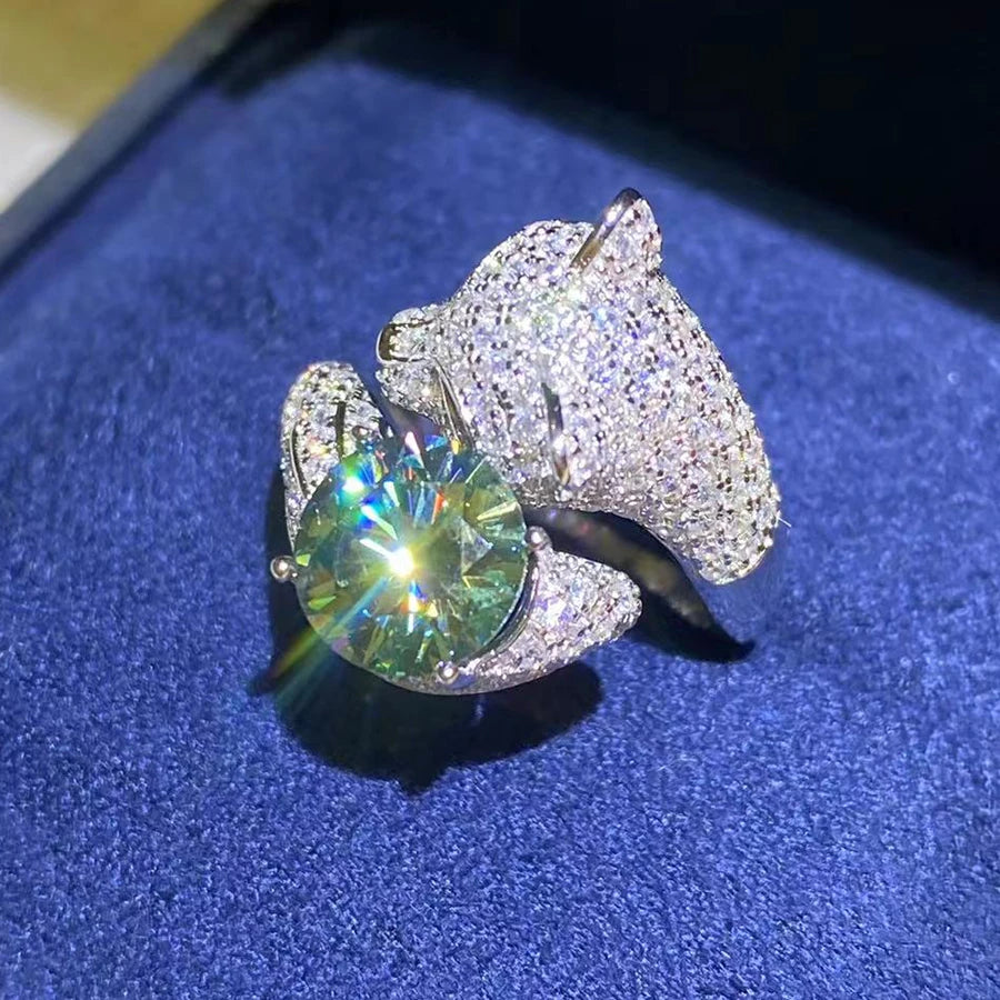 Leopard Diamond Ring