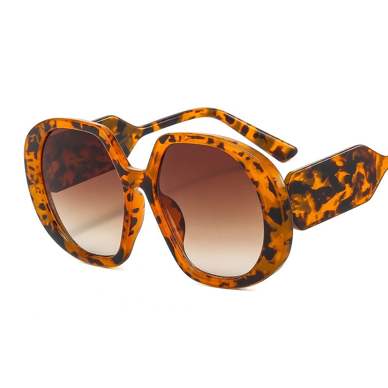 Leopard Print Vintage Sunglasses