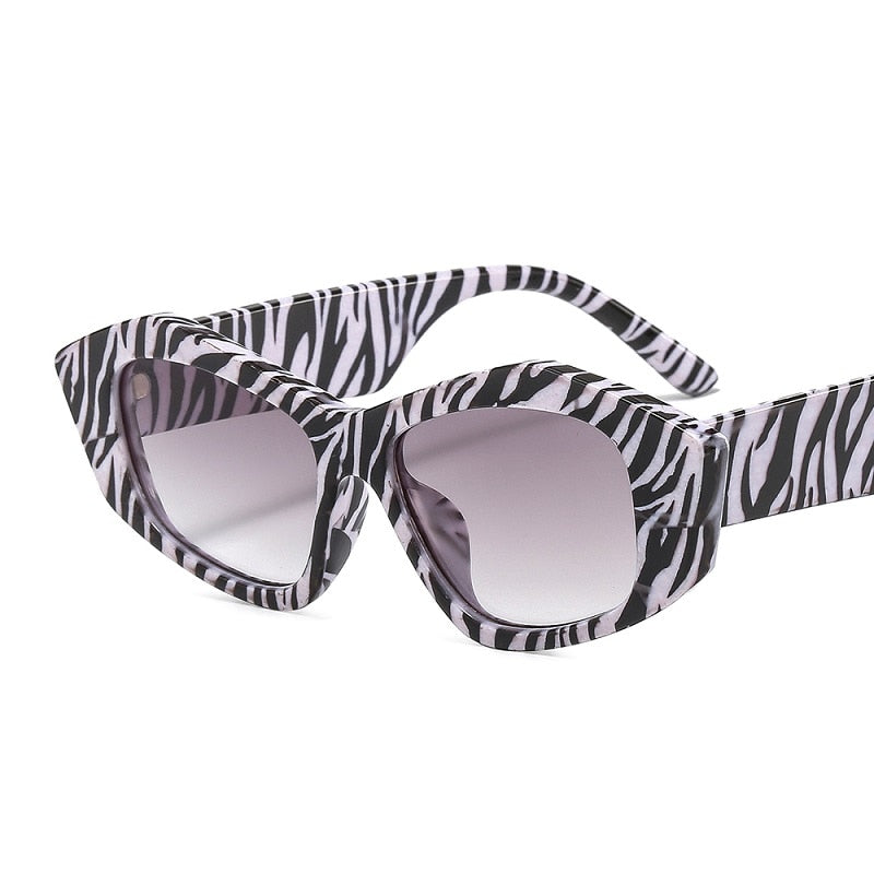 Retro Zebra Cat Eye Sunglasses UV400