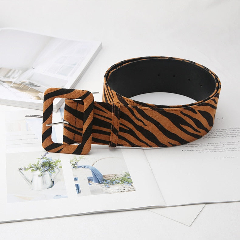 Animal Print Wide Waistband