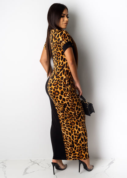 Leopard Print Duo Dress