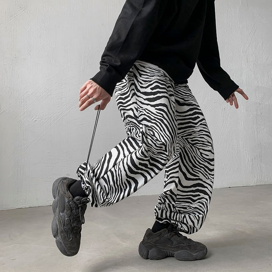 Zebra Print Cargo Joggers