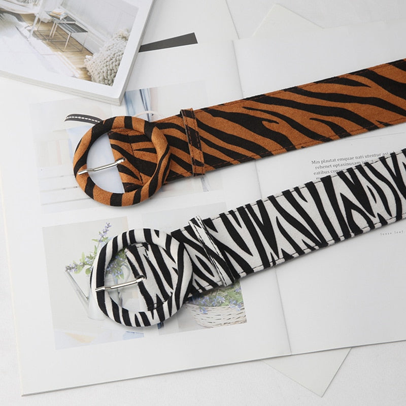 Animal Print Wide Waistband